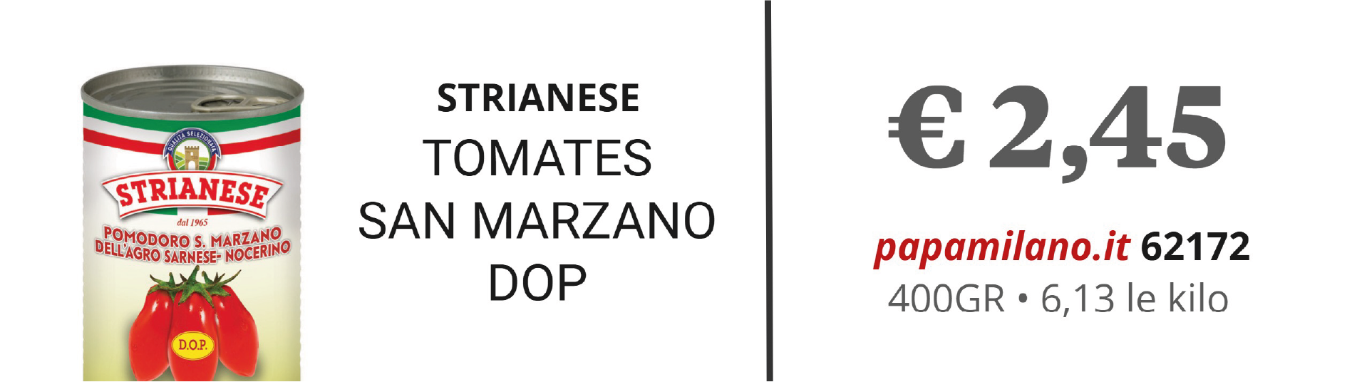 STRIANESE TOMATES SAN MARZANO DOP